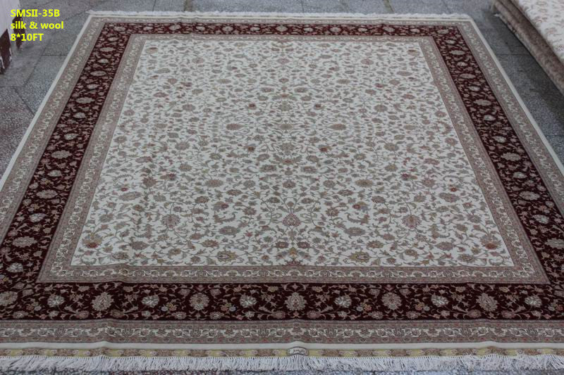 Wool and silk Carpet