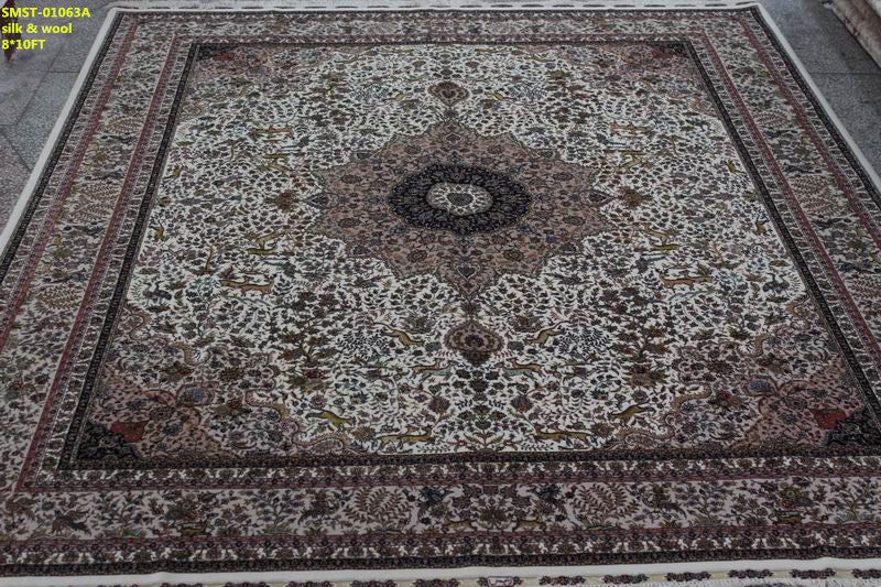 Wool and silk Carpet