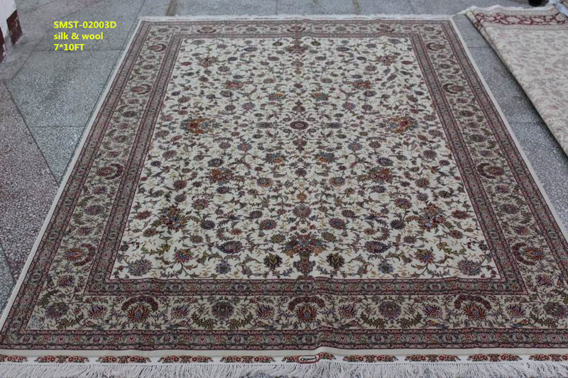 Wool and silk Carpet