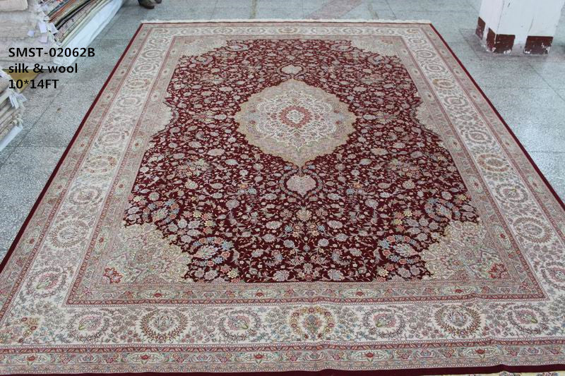 Wool and silk Carpet