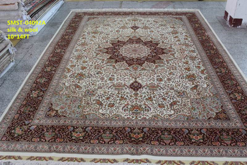 Wool and silk Carpet