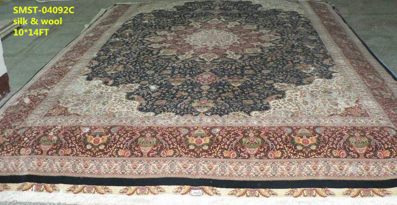 Wool and silk Carpet