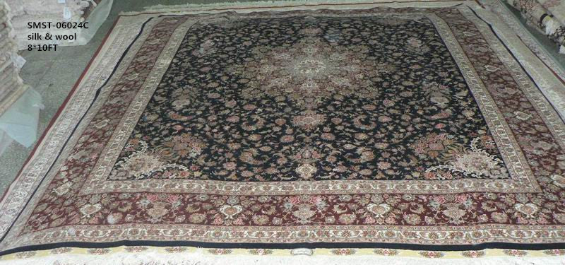 Wool and silk Carpet
