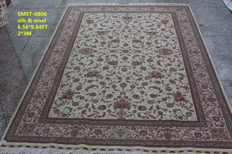 Wool and silk Carpet