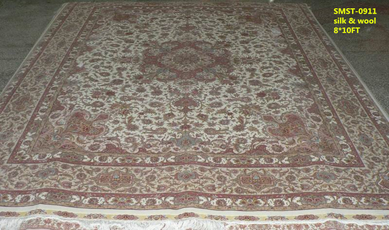 Wool and silk Carpet