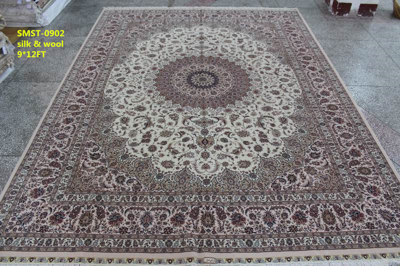 Wool and silk Carpet