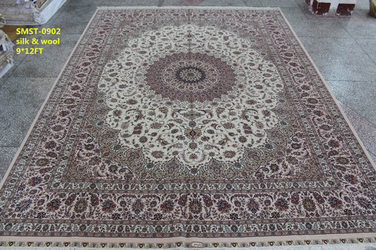 Wool and silk Carpet