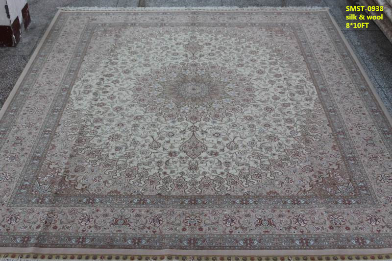 Wool and silk Carpet