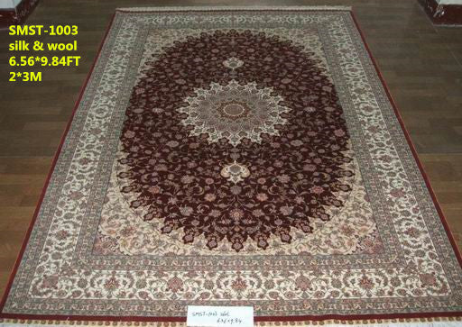 Wool and silk Carpet