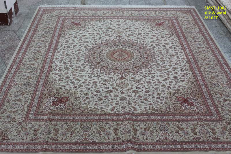 Wool and silk Carpet