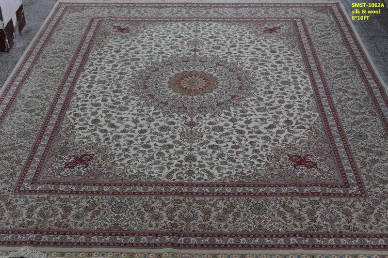 Wool and silk Carpet
