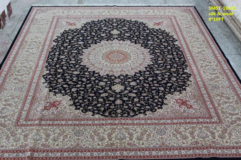 Wool and silk Carpet