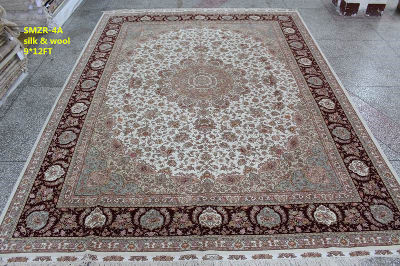 Wool and silk Carpet