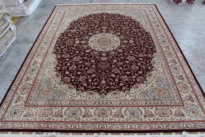 Wool and silk Carpet