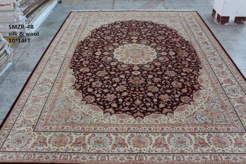 Wool and silk Carpet