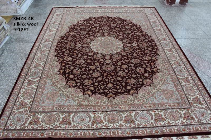 Wool and silk Carpet