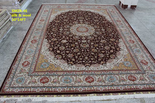 Wool and silk Carpet