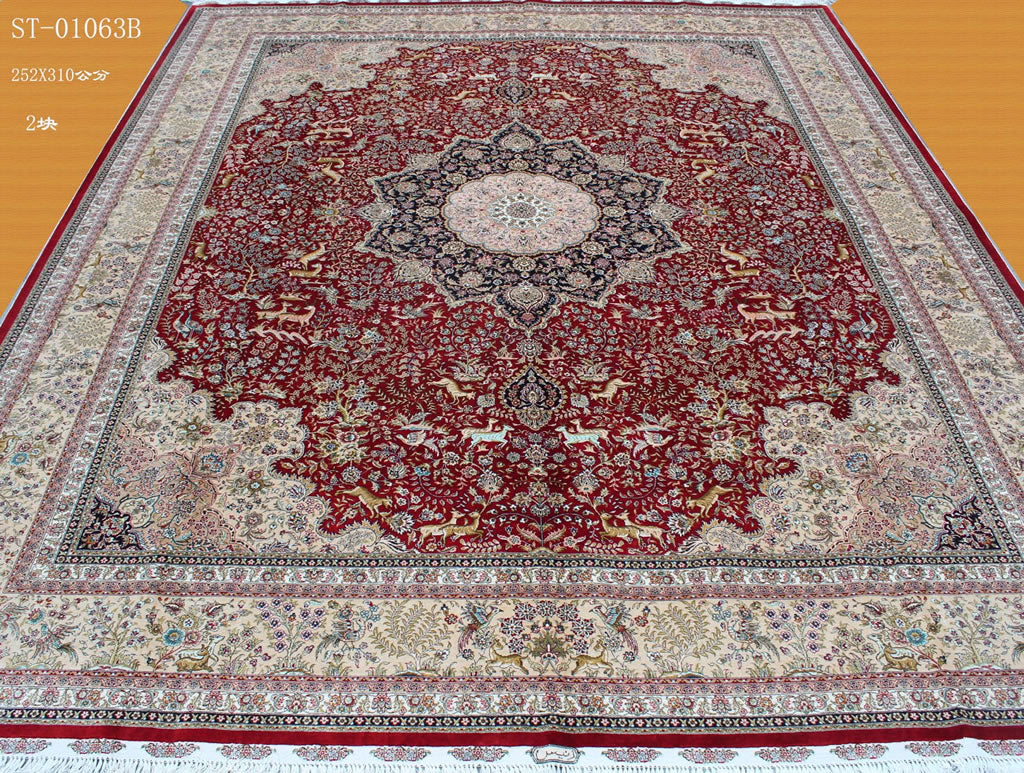 Real silk carpet ST 8X10