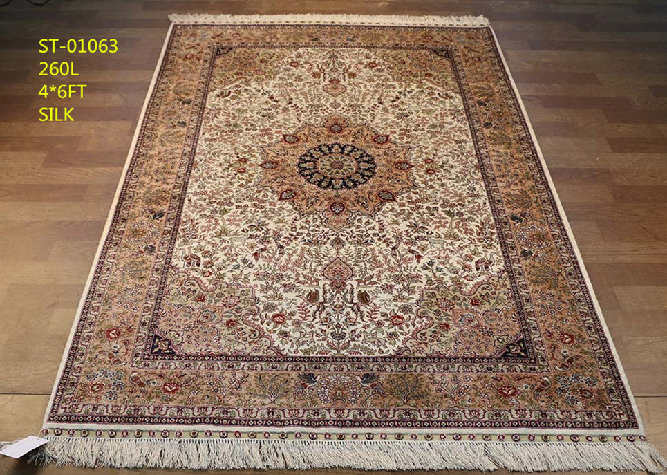 Real silk carpet ST 4X6 260L