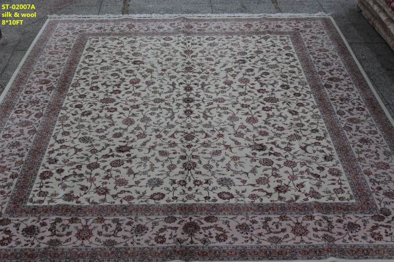 Wool and silk Carpet