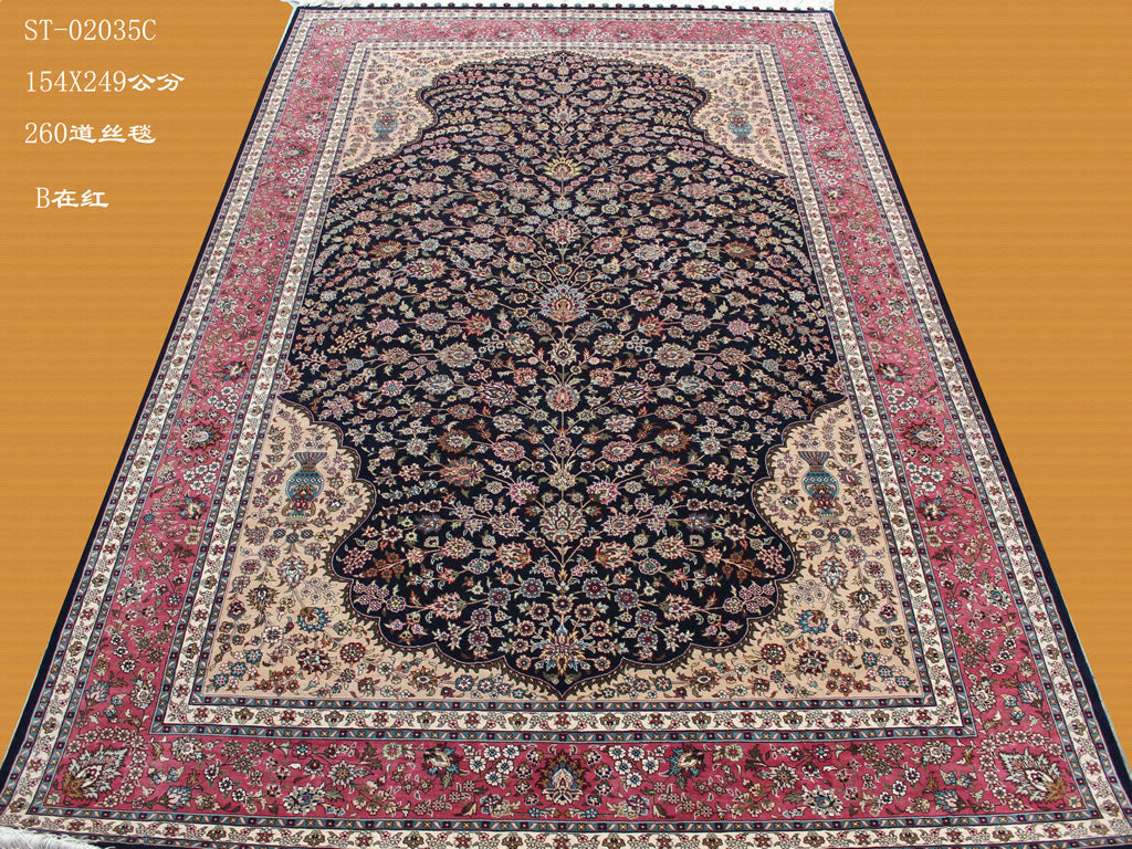 Real silk carpet ST 5.5 X 8