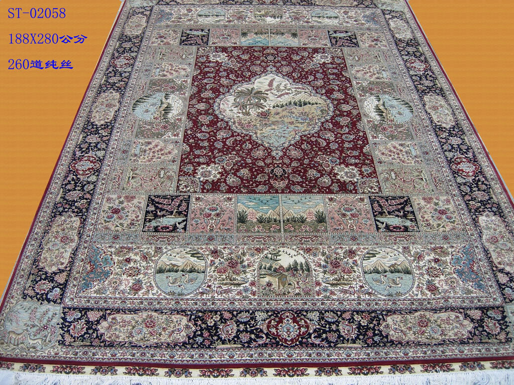 Real silk carpet  ST 6X9