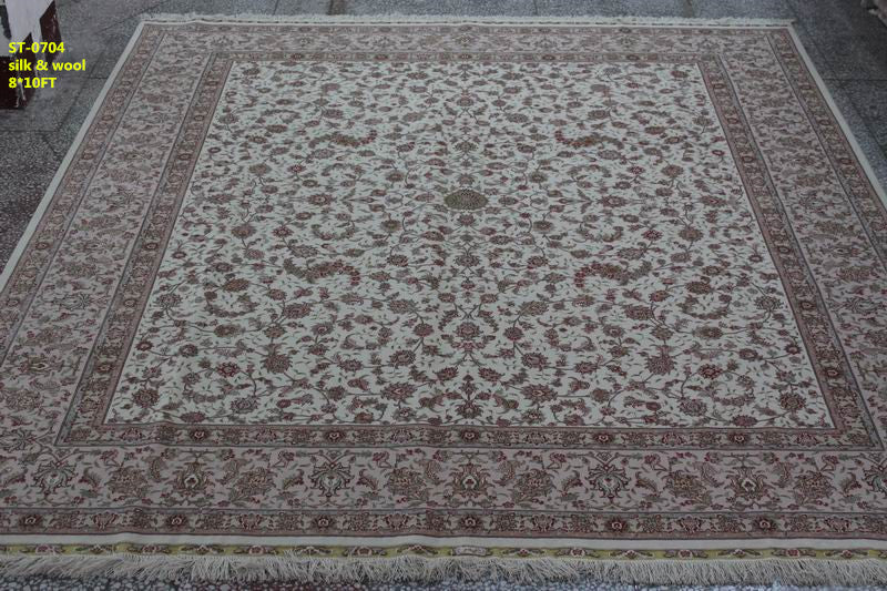 Wool and silk Carpet