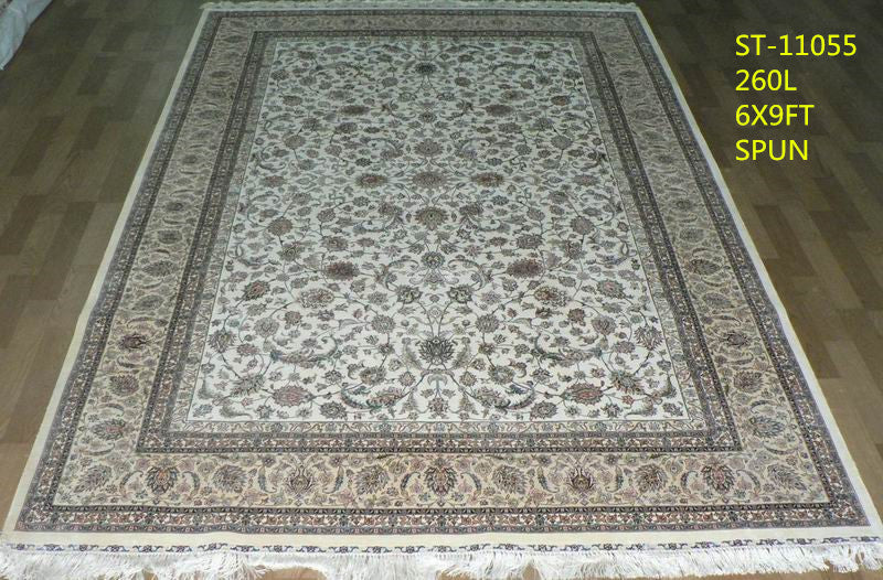 blends spun silk yarn carpet