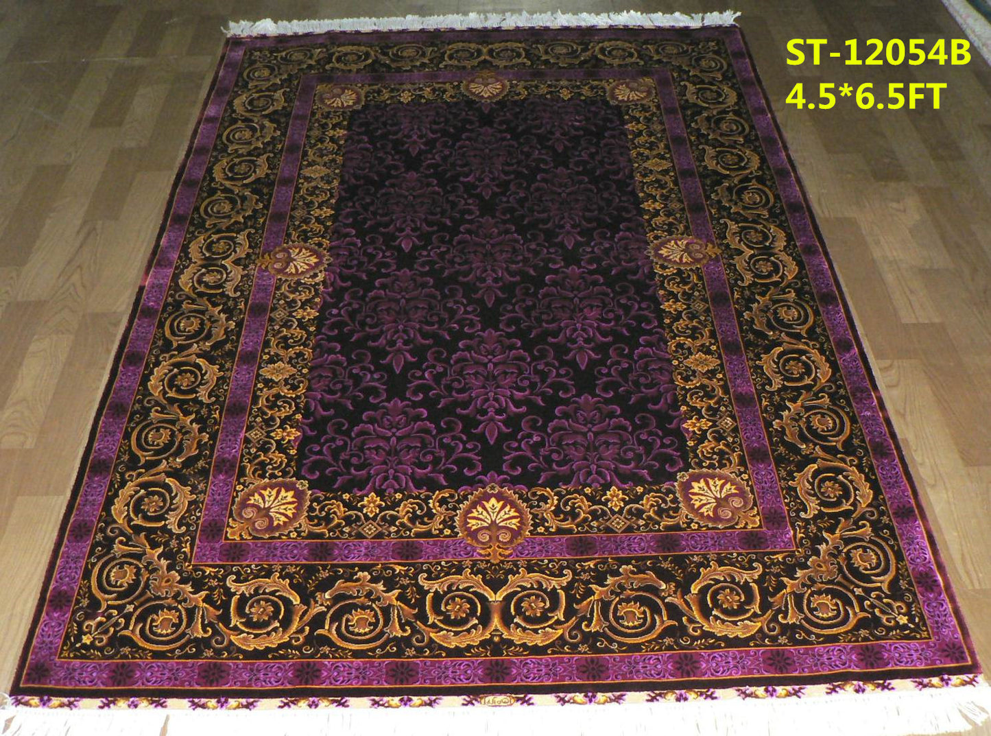 blends spun silk yarn carpet