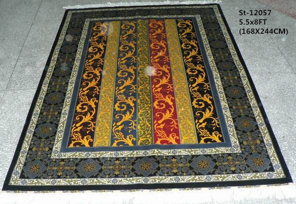 blends spun silk yarn carpet