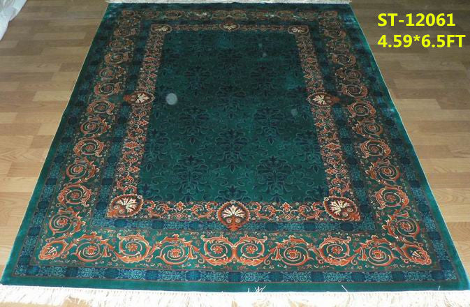 blends spun silk yarn carpet
