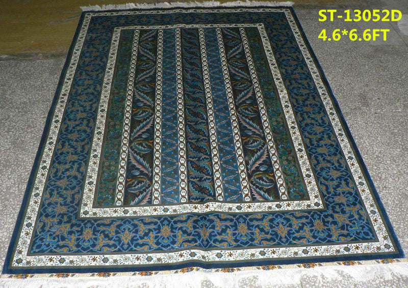blends spun silk yarn carpet
