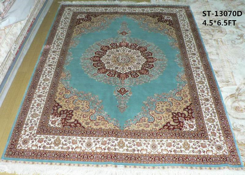 blends spun silk yarn carpet