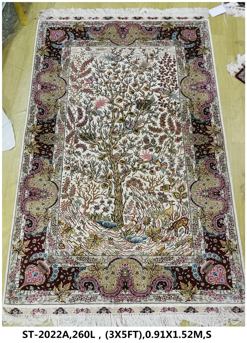 Real silk carpet ST 260L 3X5