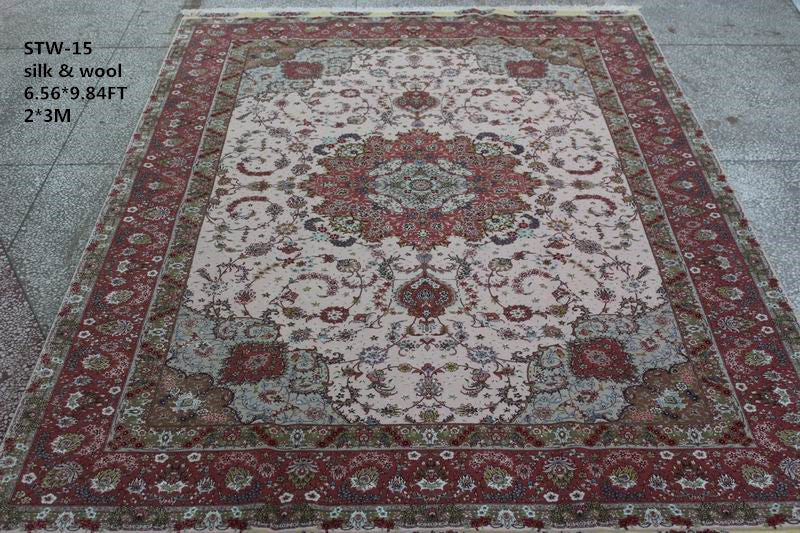 Wool and silk Carpet