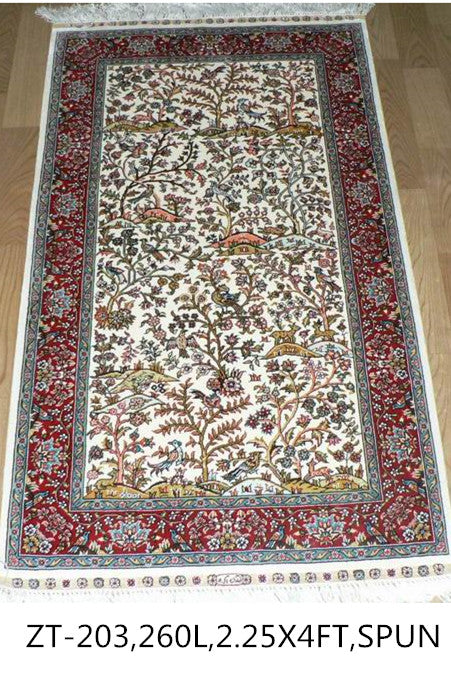 blends spun silk yarn carpet