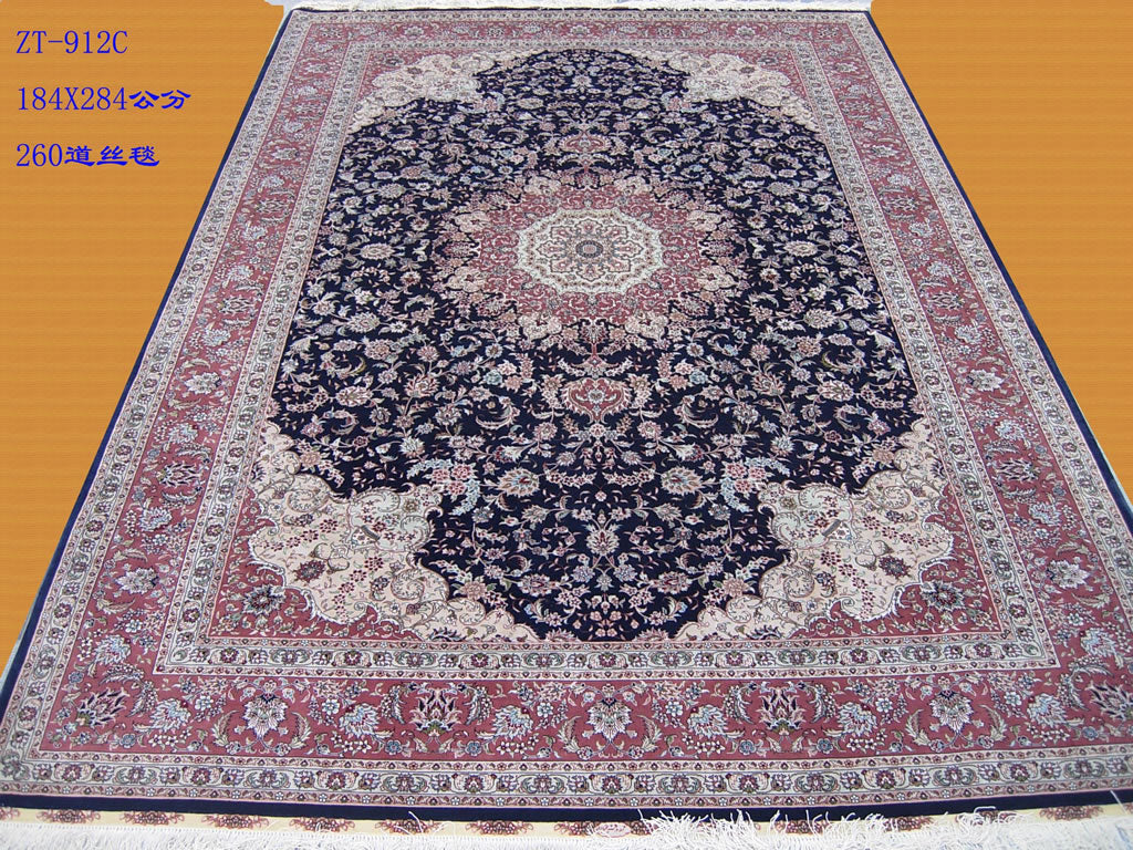 Real silk carpet  ZT 6X9