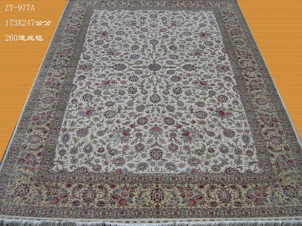 Real silk carpet ST 5.5 X 8
