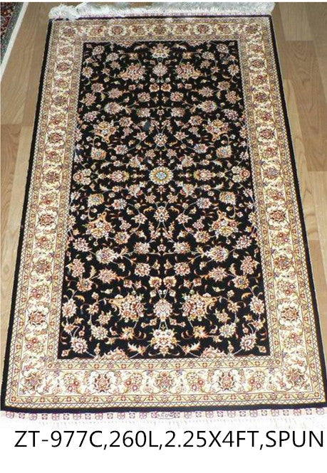 blends spun silk yarn carpet