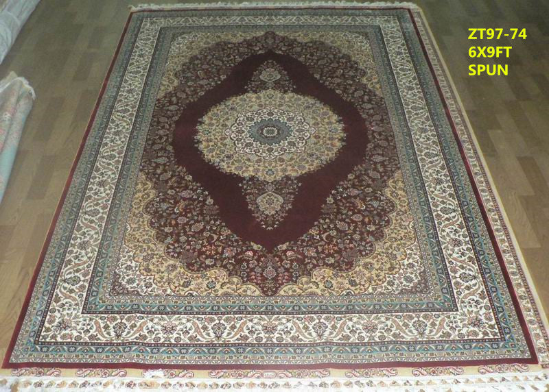 blends spun silk yarn carpet