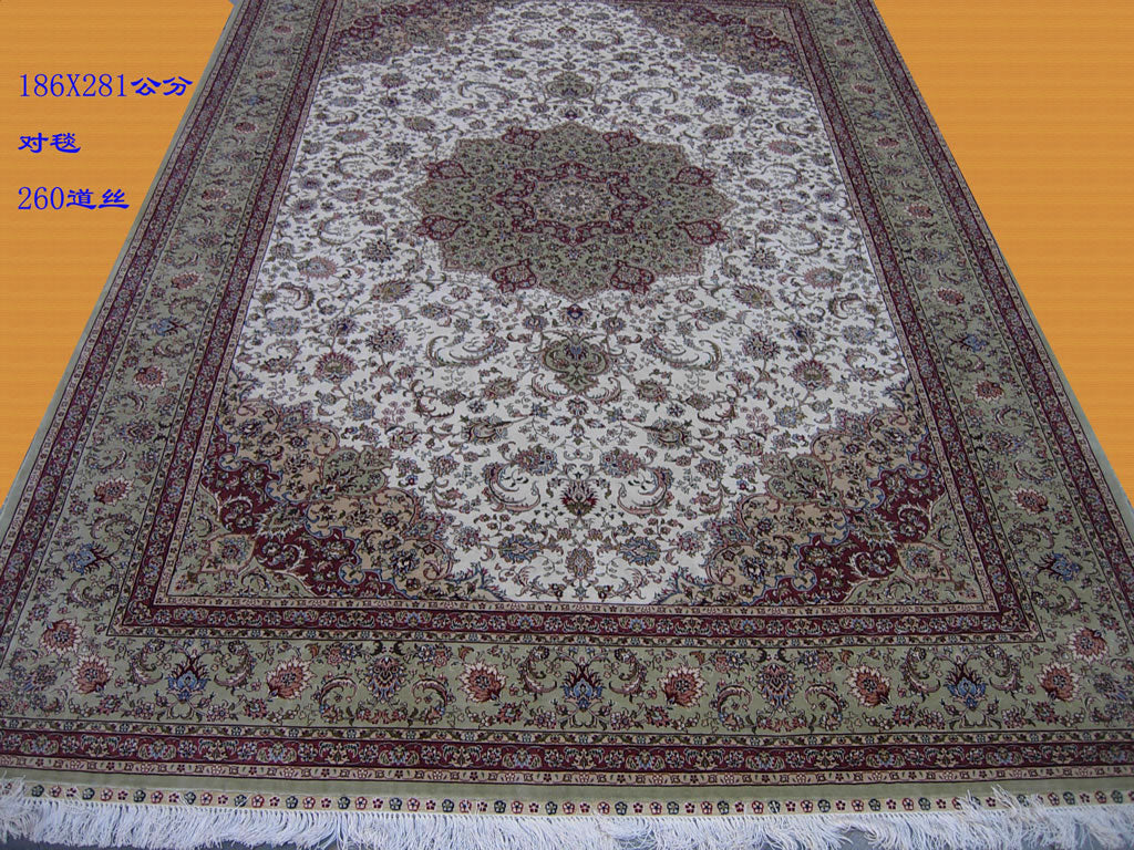 Real silk carpet  ZT 6X9