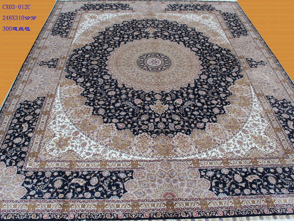 Real silk carpet CX 8X10