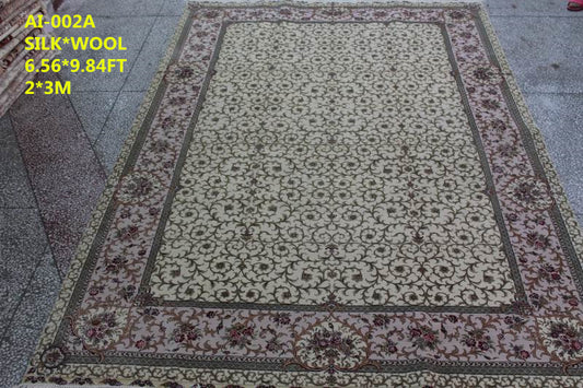 Wool and silk Carpet