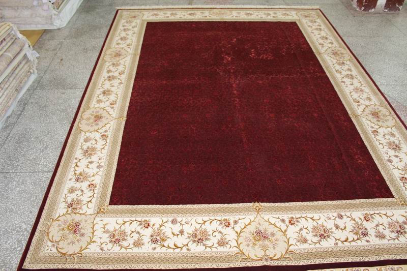 Wool and silk Carpet