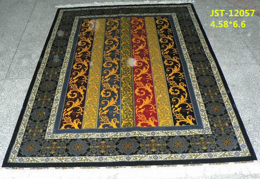 blends spun silk yarn carpet