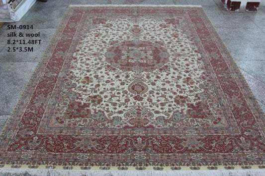Wool and silk Carpet