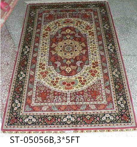 blends spun silk yarn carpet