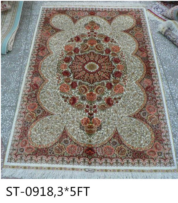 blends spun silk yarn carpet