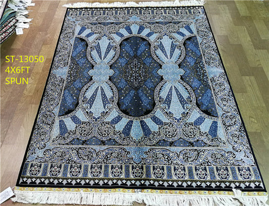 blends spun silk yarn carpet
