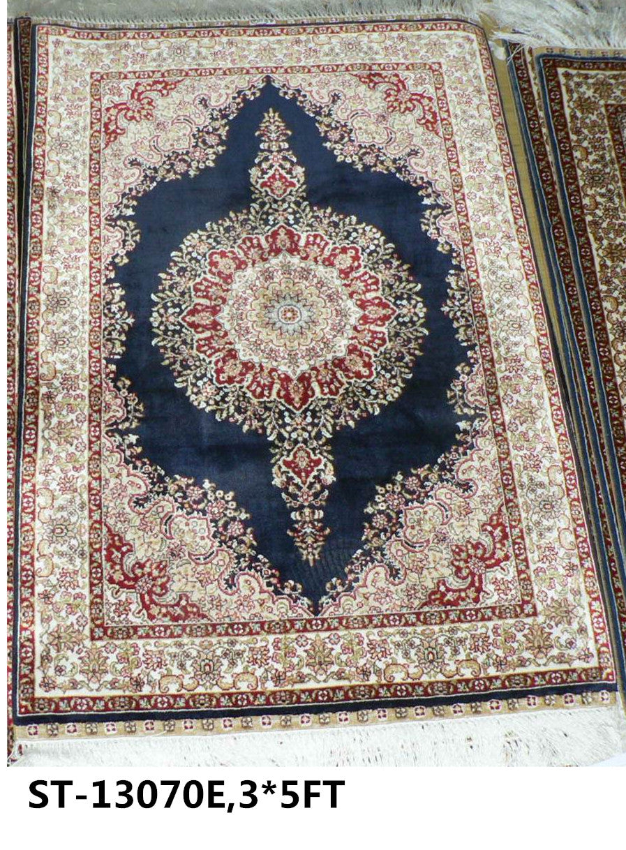 blends spun silk yarn carpet